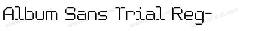 Album Sans Trial Reg字体转换